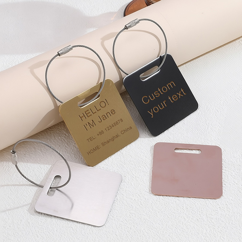 Travel Accessories Store - Etiqueta de equipaje con nombre personalizado,