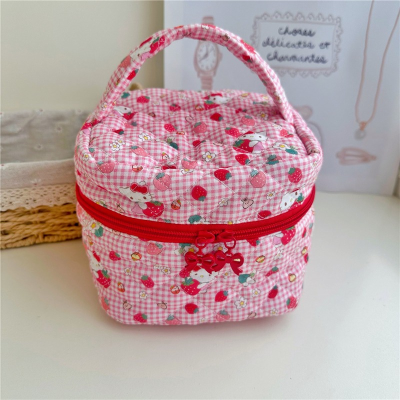 Travel Accessories Needed - Bolsa de Maquillaje Acolchada con Estampado