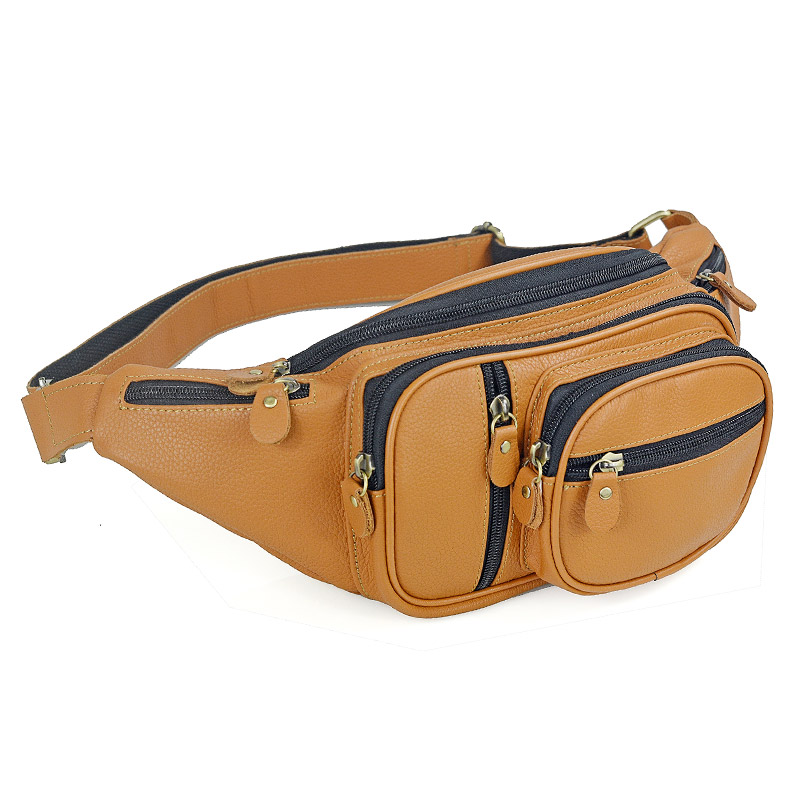Travel Accessories Leather - Riñoneras de cuero genuino para hombre,