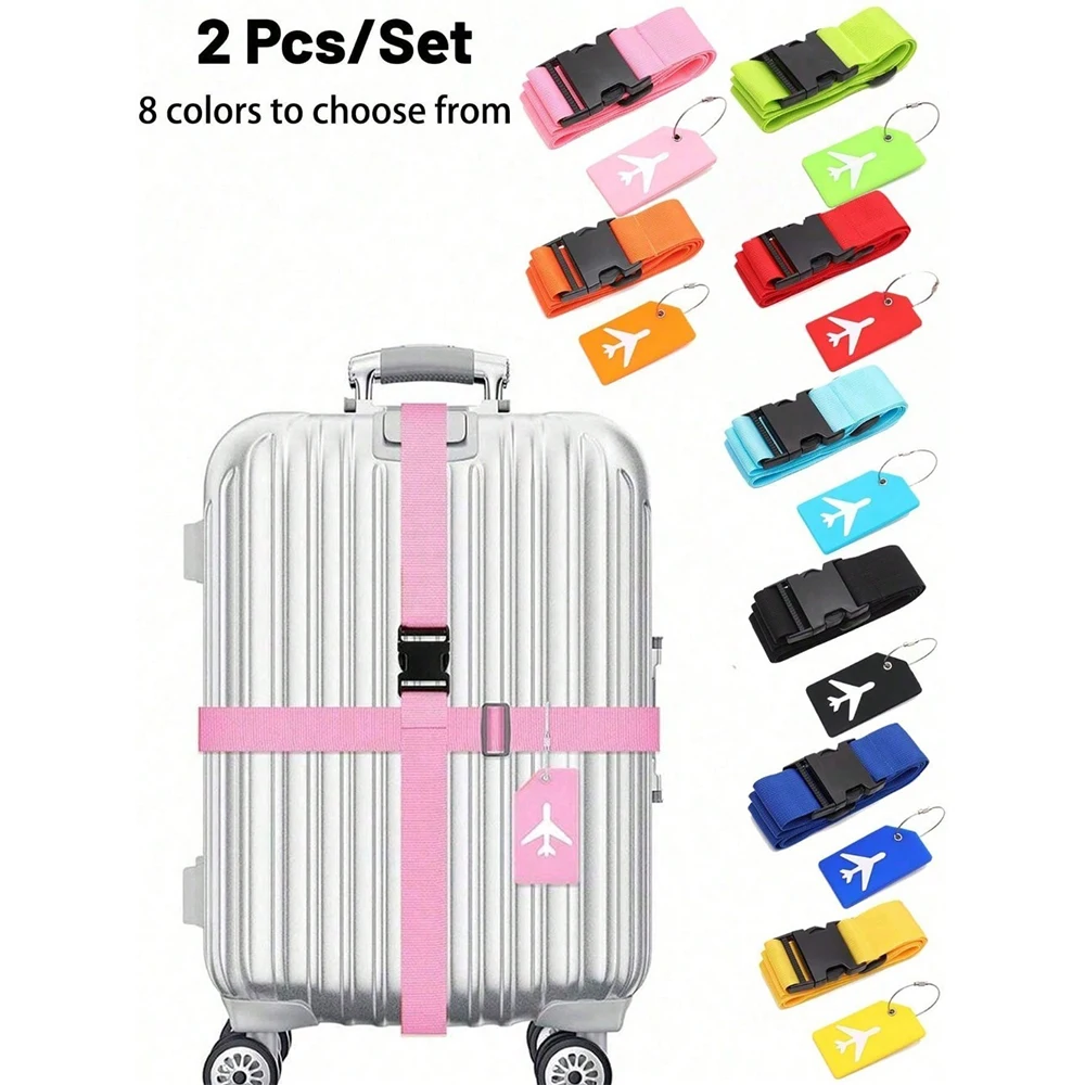 Travel Accessories Luggage Straps - Juego de correas para equipaje con