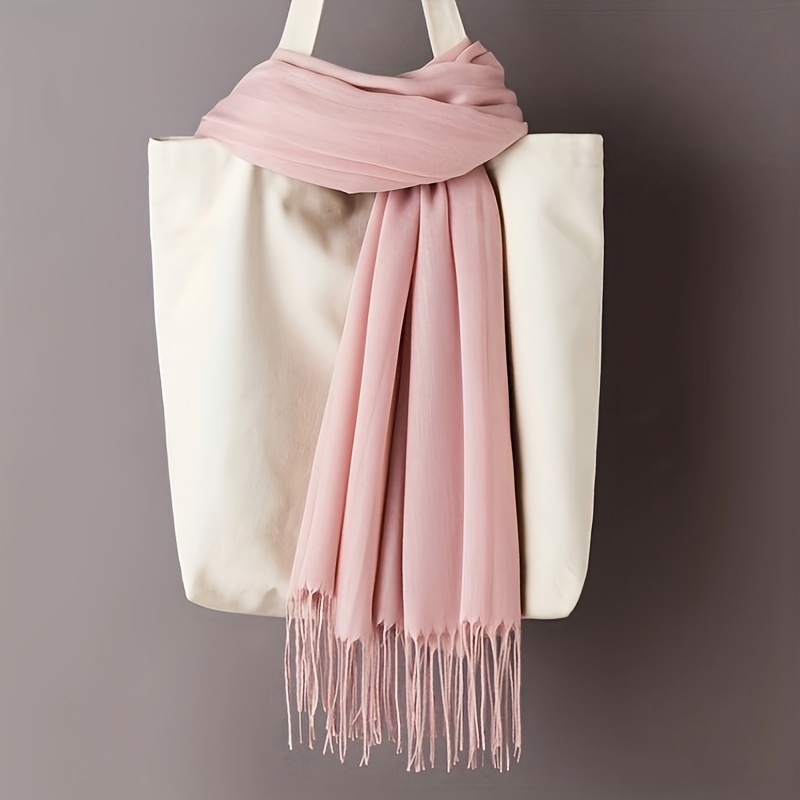 Travel Accessories Unisex - Bufanda unisex clásica de color liso
