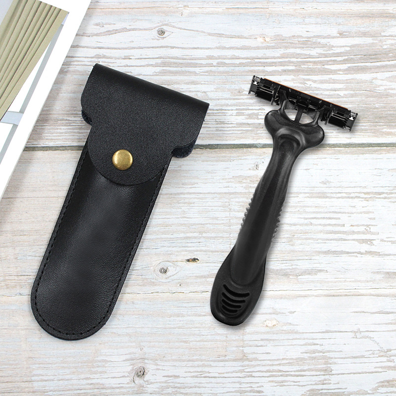 Travel Router Accessories - Funda de cuero para maquinilla de