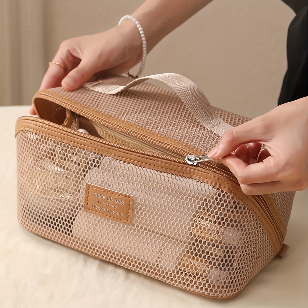 Travel Ziplock Bags - Organizador de maquillaje para mujer, neceser,