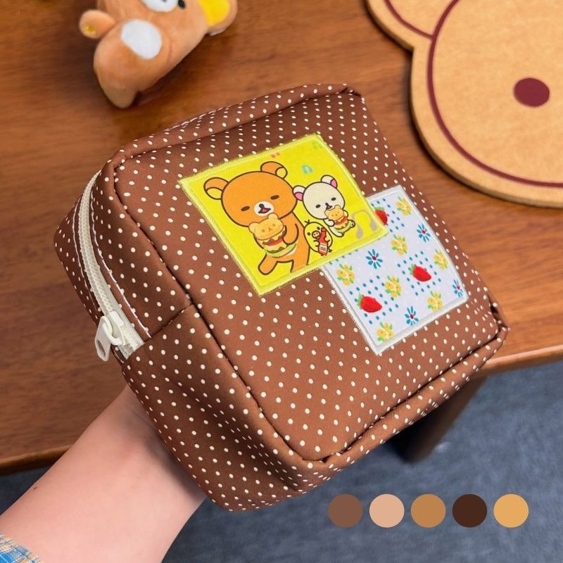 Travel Accessories Needed - Bolsa de cosméticos Kawaii Rilakkuma con