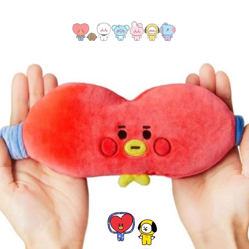 Travel Accessories Store - Antifaz de peluche BT21 con diseño