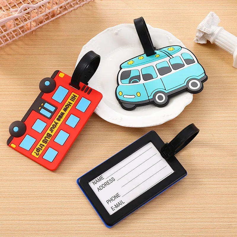 Travel Accessories Logo - Etiquetas de equipaje de silicona de