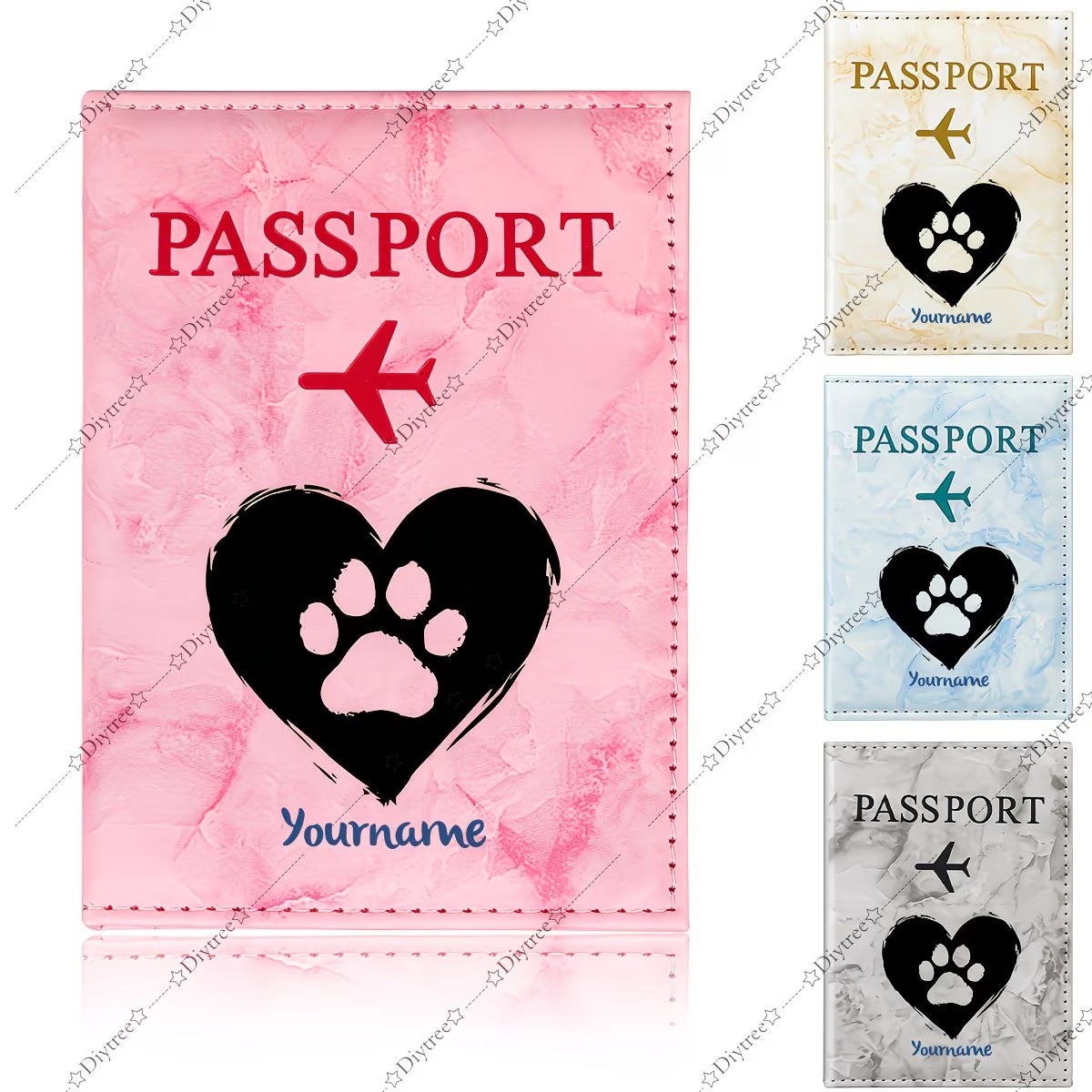 Travel Accessories Personalised - Funda personalizada para pasaporte de mascotas