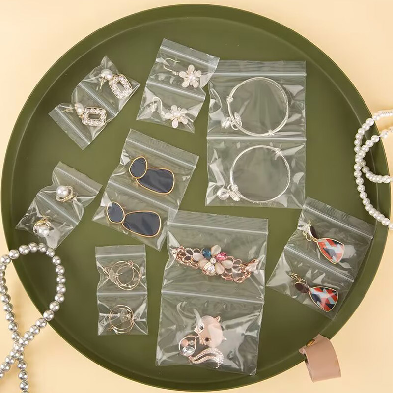 Travel Ziplock Bags - Bolsa Ziplock transparente de doble bolsillo,
