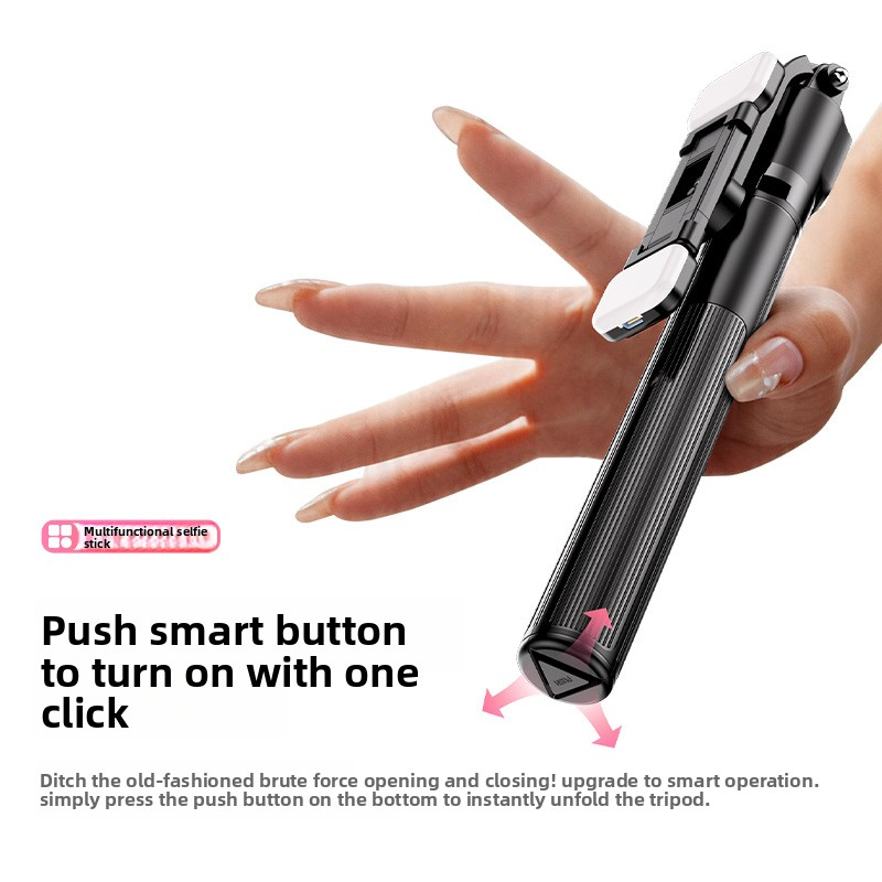 Soporte para palo selfie, luz  - Travel Accessories And Gadgets reseña y precio
