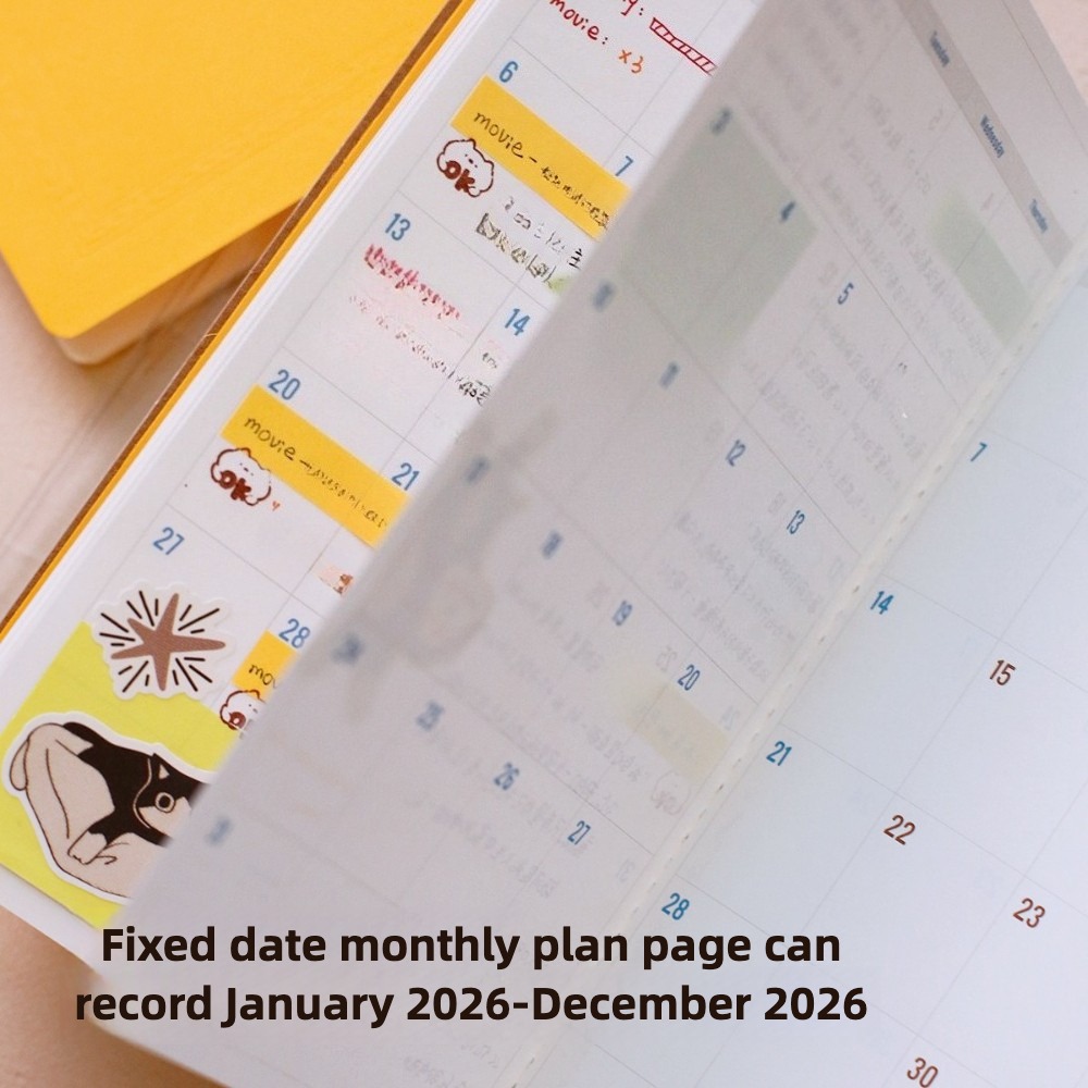 Calendario anual 2026, agenda, - Travel Notebook Journal reseña y precio