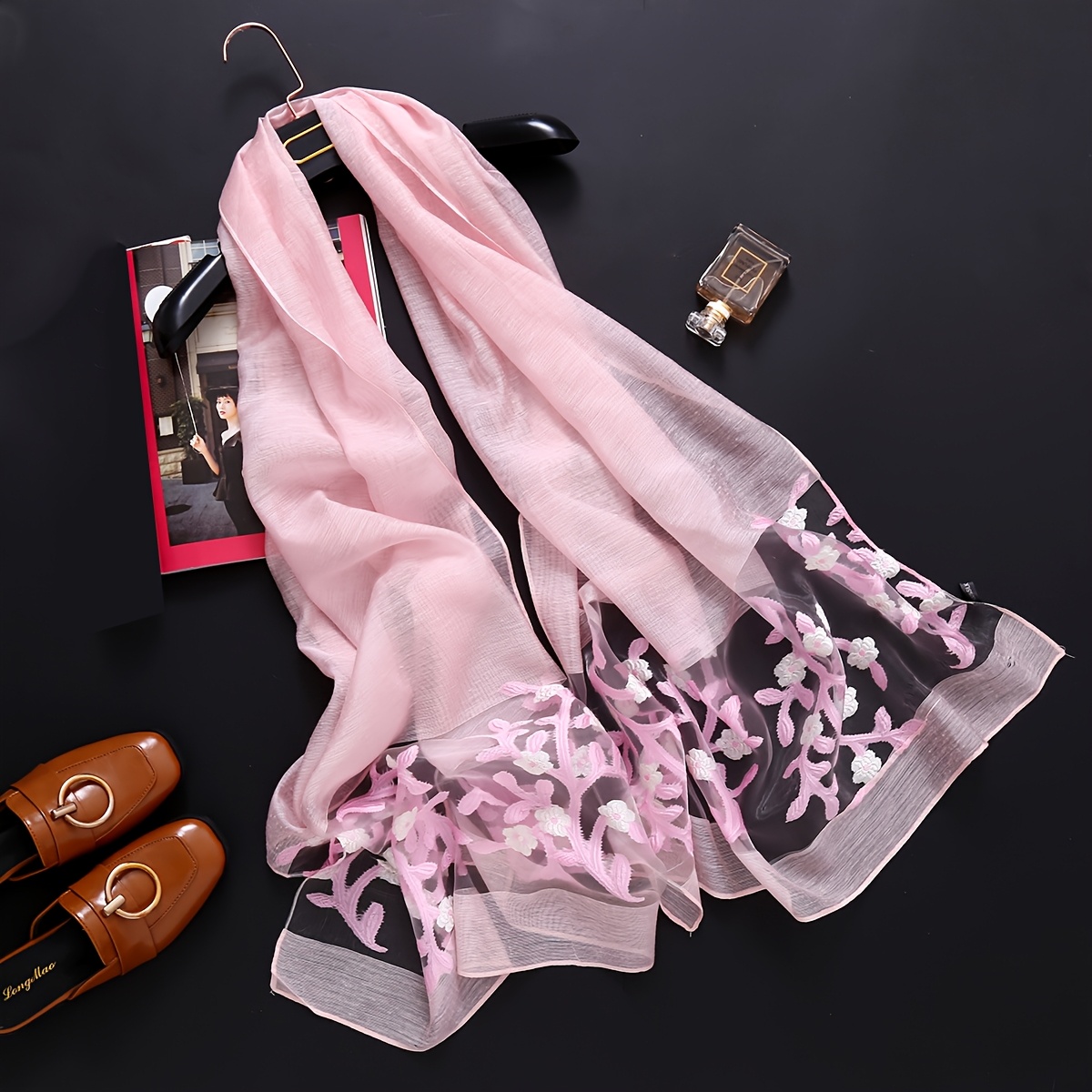 Elegante chal largo - Ligero y - Travel Accessories Luxury Brands reseña y precio