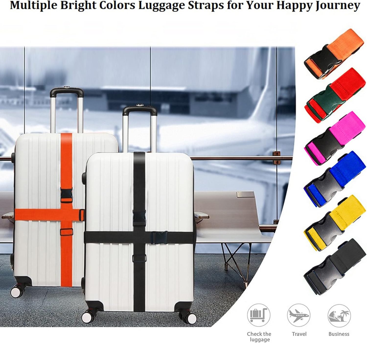 Correas ajustables para equipa - Travel Accessories Luggage Straps reseña y precio