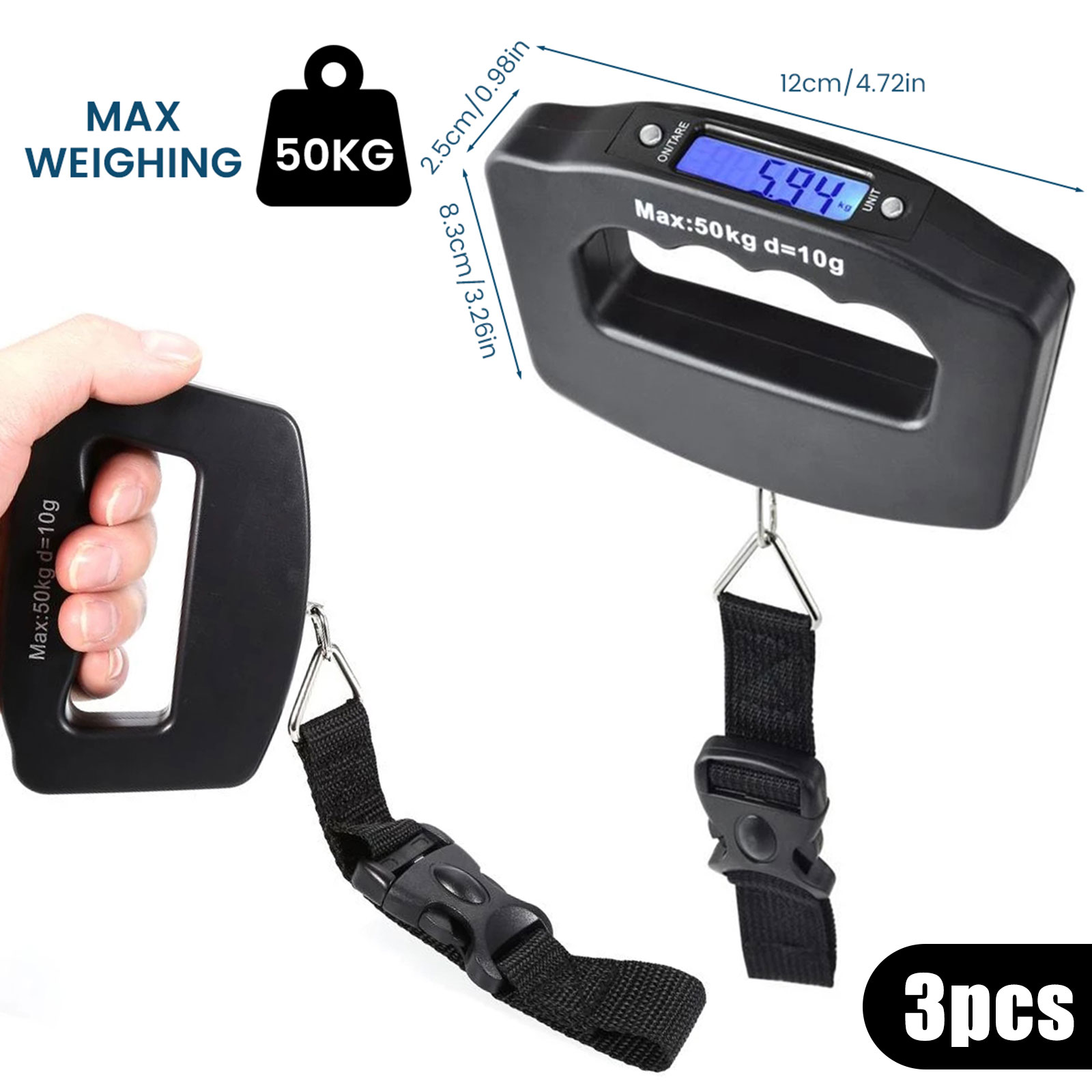 Báscula de equipaje Digital LC - Luggage Scale Hanging reseña y precio