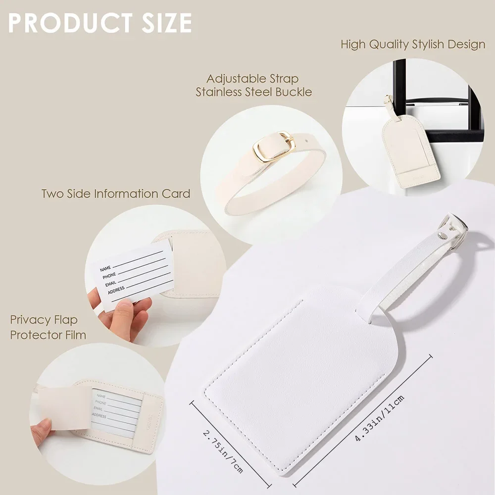 Etiqueta de equipaje de cuero  - Travel Accessories Personalised reseña y precio