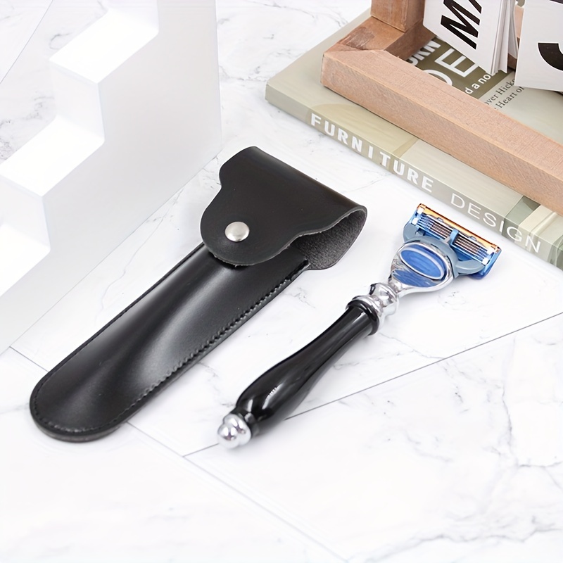 Funda de cuero para maquinilla - Travel Router Accessories reseña y precio