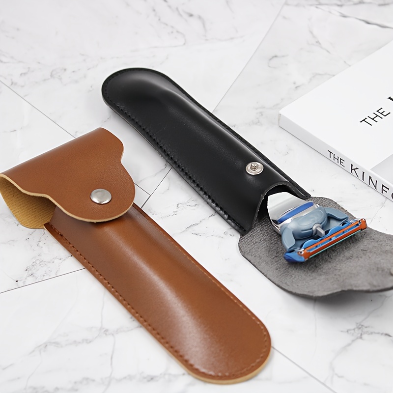 Funda de cuero para maquinilla - Travel Router Accessories reseña y precio