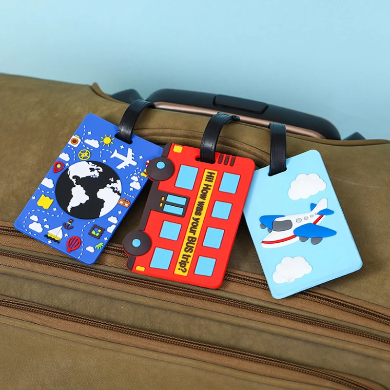 Etiquetas de equipaje de silic - Travel Accessories Logo reseña y precio