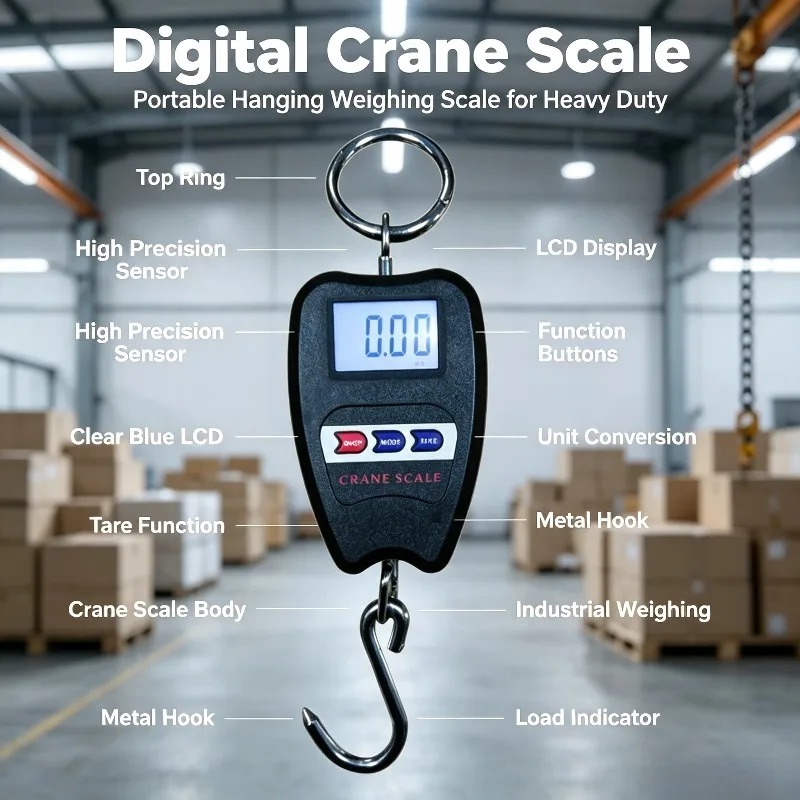 Báscula digital portátil de 20 - Luggage Scale Hanging reseña y precio