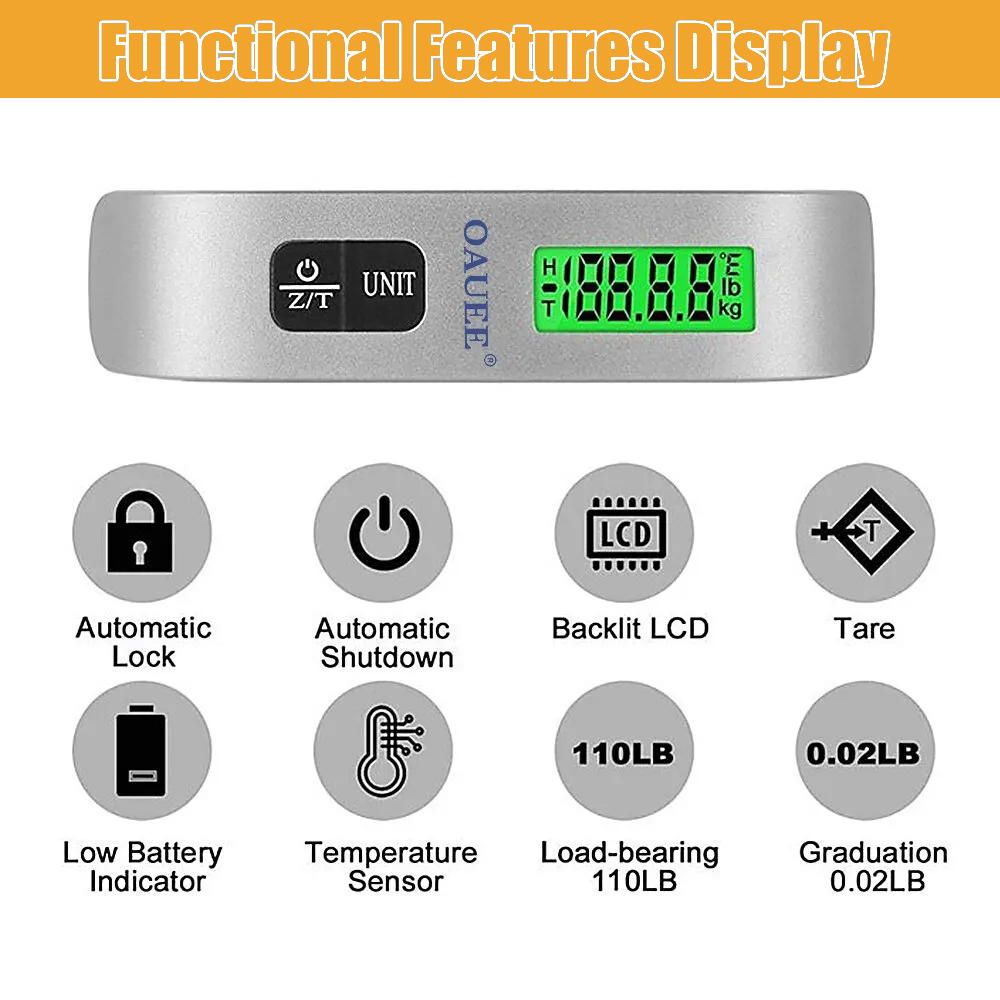 Báscula portátil con pantalla  - Luggage Scale Hanging reseña y precio