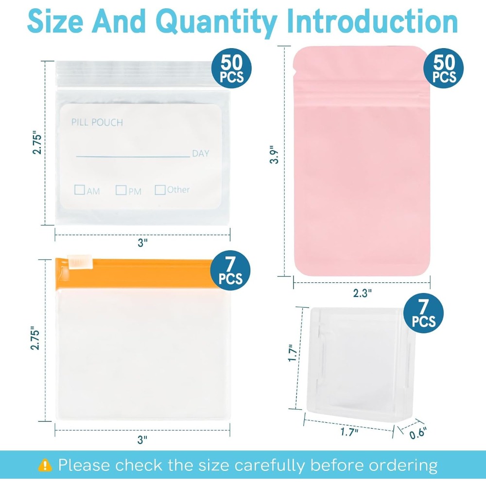 Set de 114 Piezas para Organiz - Travel Ziplock Bags reseña y precio